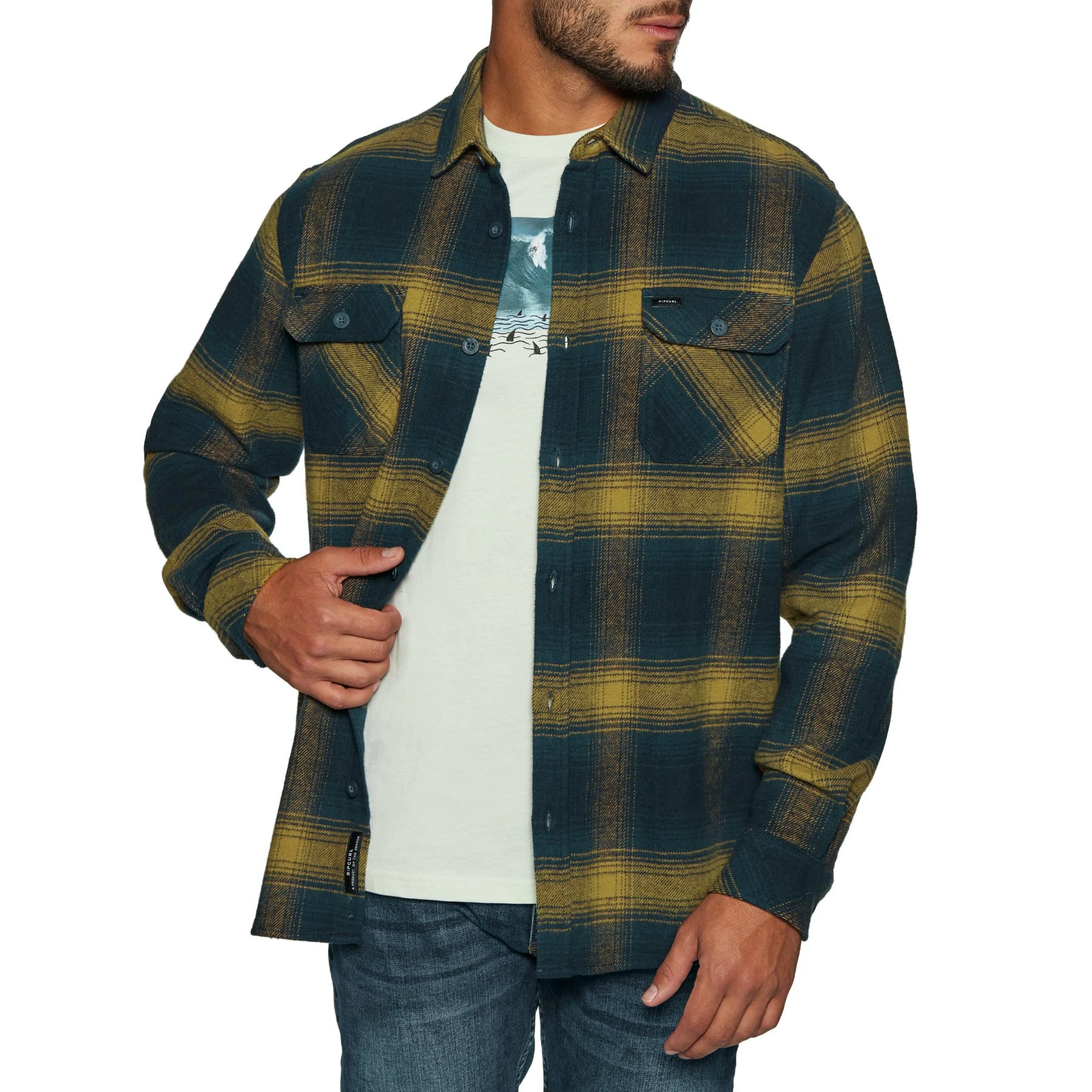 Rip Curl Count Flannel Shirt 3 Rip Curl Count Flannel Shirt - Image 3