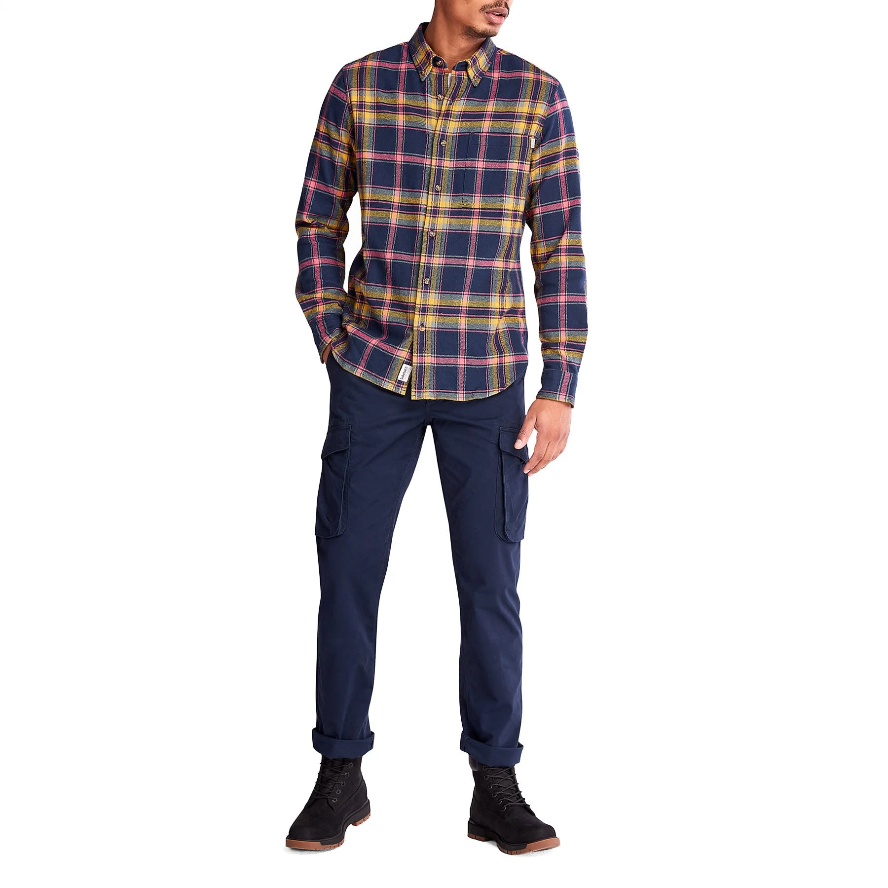 Timberland Ls Heavy Flannel Plaid Shirt Shirt 4 Timberland Ls Heavy Flannel Plaid Shirt Shirt - Image 4